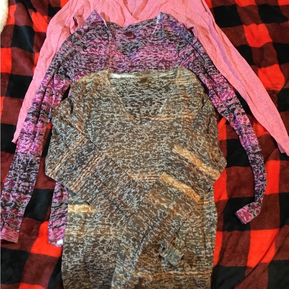 Kavio Bright Pink Long Sleeve Tee for Casual Wear